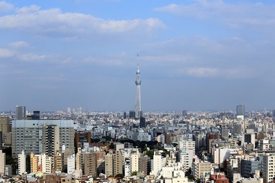 文京シビックセンターから見た東京スカイツリー