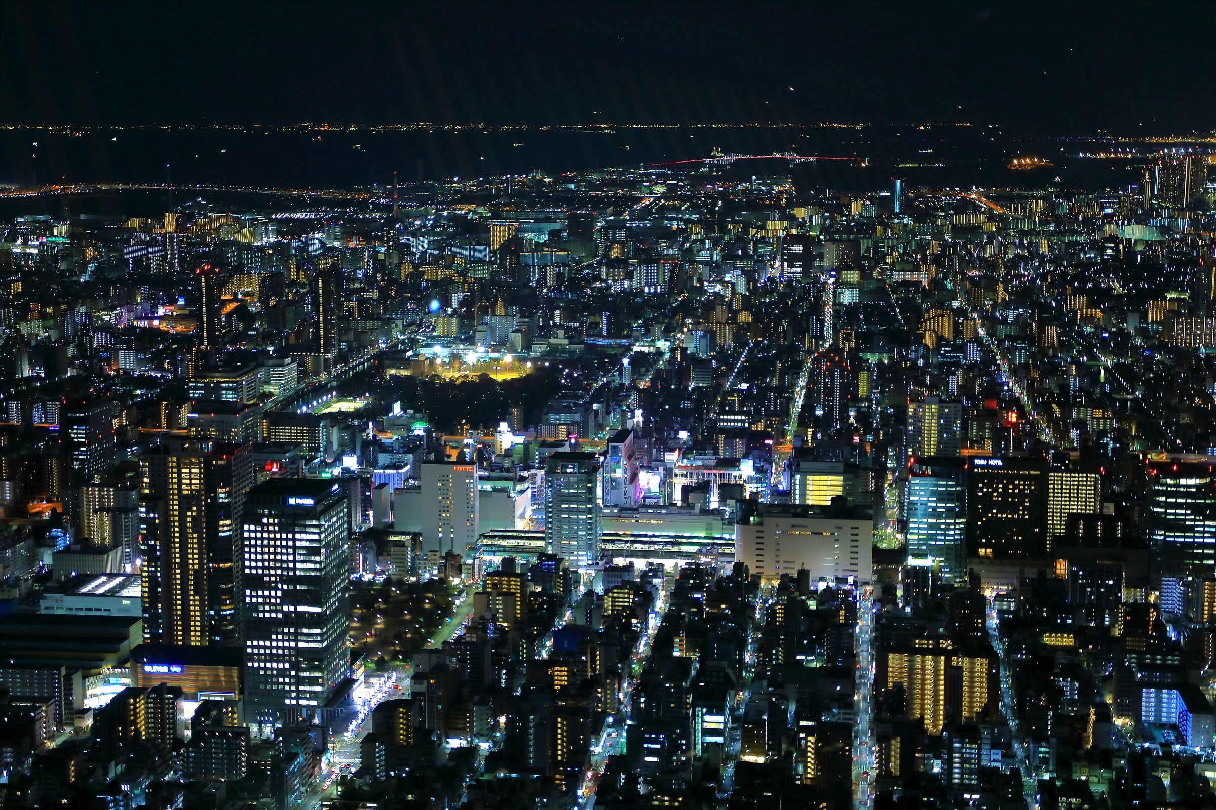 天望回廊から錦糸町方面の夜景 18年12月14日 東京スカイツリー定点観測所