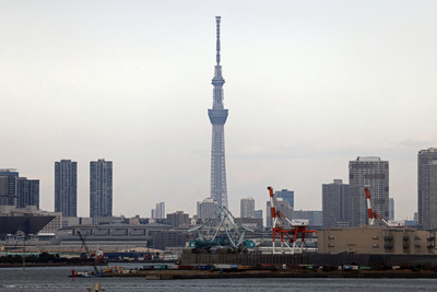 羽田空港から撮影した東京スカイツリー