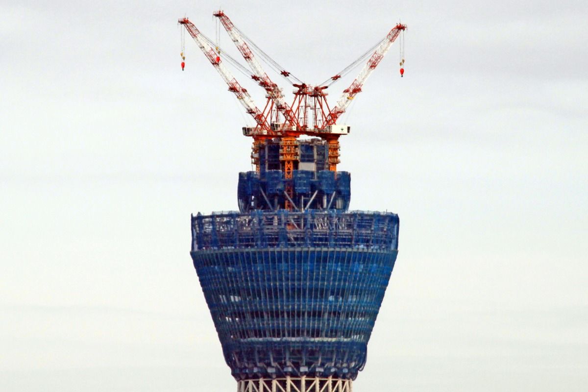 10年6月17日の東京スカイツリー 自宅から 東京スカイツリー定点観測所 10年6月17日の東京スカイツリー 自宅から 東京スカイツリー定点観測所
