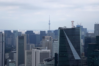 六本木ヒルズから見た東京スカイツリー