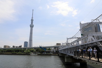 すみだリバーウォークと東京スカイツリー