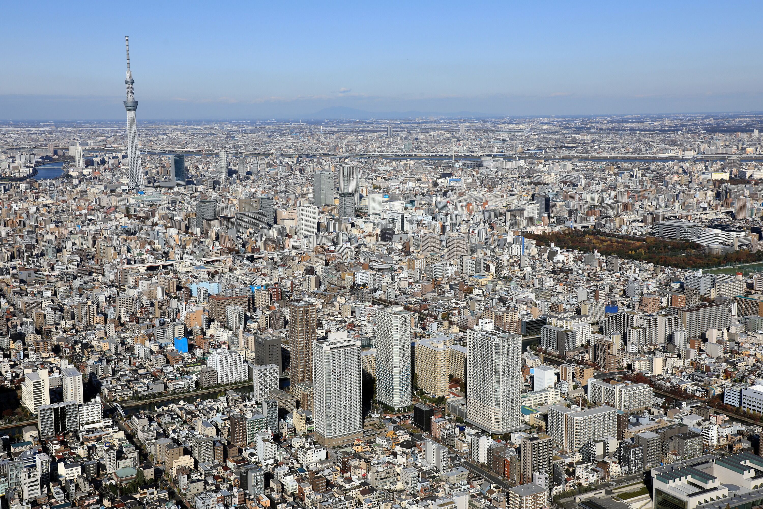 東京スカイツリーの空撮 その7 19年11月30日 東京スカイツリー定点観測所