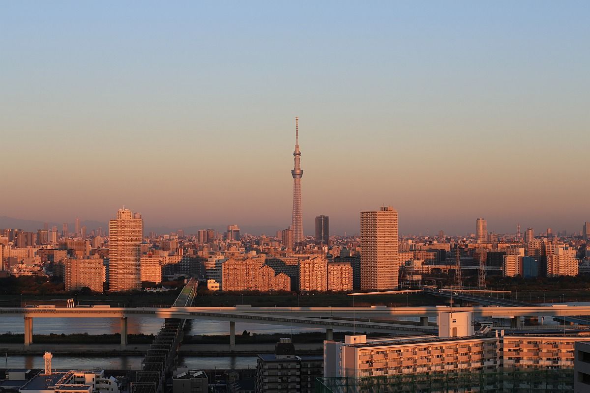 14年10月29日の朝日に照らされる東京スカイツリー 東京スカイツリー定点観測所 14年10月29日の朝日に照らされる東京スカイツリー 東京スカイツリー定点観測所