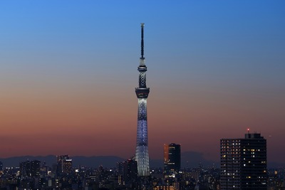 マジックアワーの東京スカイツリー