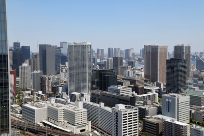ニュウマン高輪 ルフトバウムから見た東京スカイツリー
