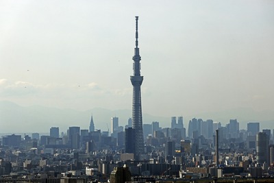 アイ・リンクタウン展望施設から見た東京スカイツリー