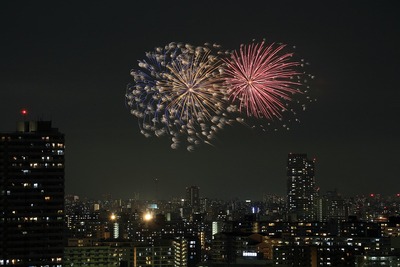 亀戸地区夏祭りの花火