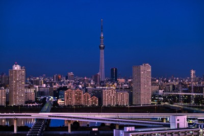 夜明けの東京スカイツリー