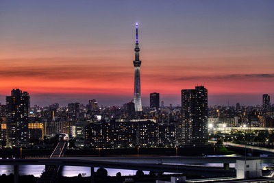 東京スカイツリー夕景
