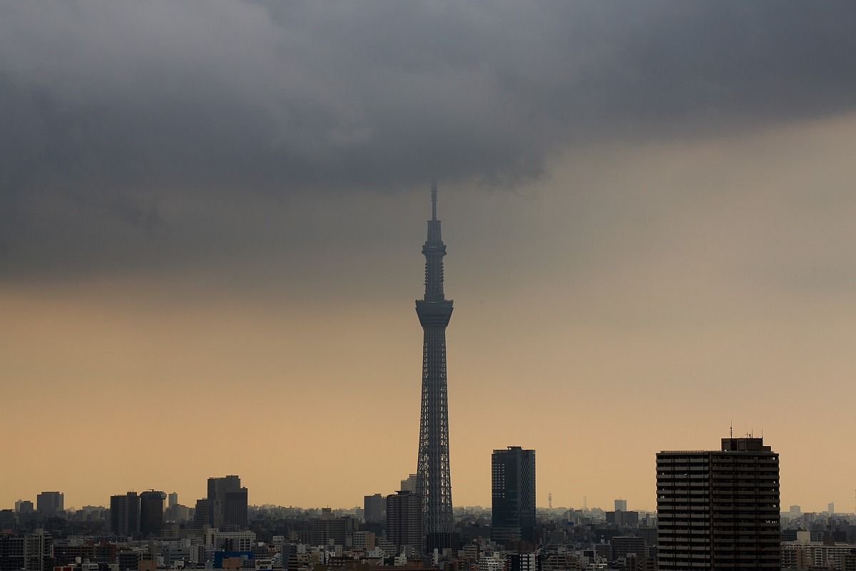 12年8月18日の東京スカイツリー 自宅から 東京スカイツリー定点観測所