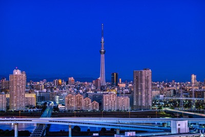 夜明けの東京スカイツリー