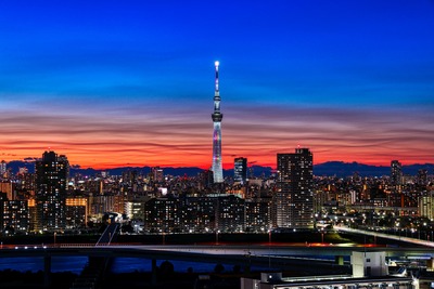 東京スカイツリー夕景