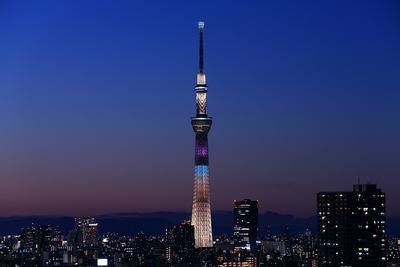 トワイライトタイムの東京スカイツリー