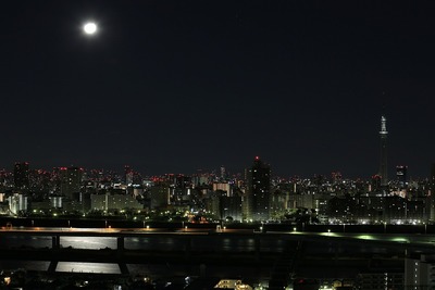 深夜の東京スカイツリー
