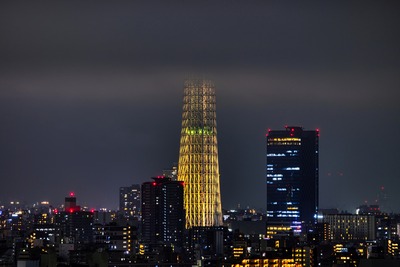 金メダルをイメージした特別ライティング