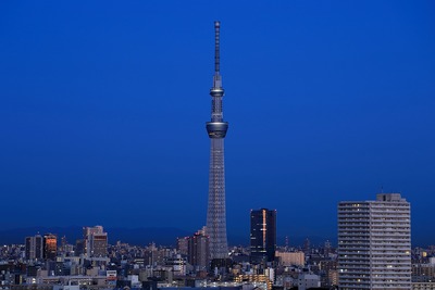夜明けの東京スカイツリー