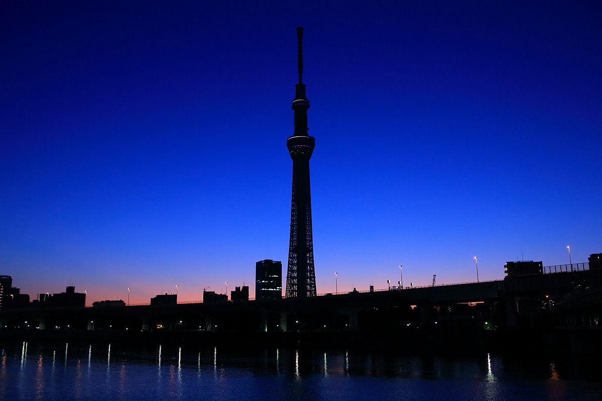 14年初日の出と東京スカイツリー 東京スカイツリー定点観測所