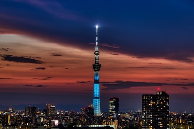 夕焼けと東京スカイツリー