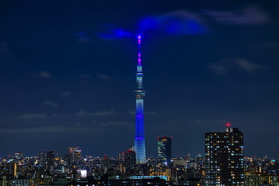 青色の特別ライティング