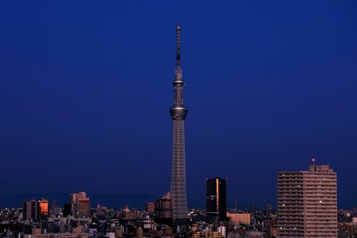 夜明けの東京スカイツリー