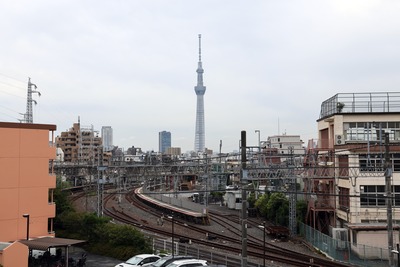 鐘ヶ淵から撮影した東京スカイツリー