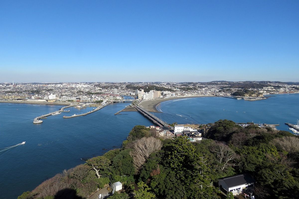 直線距離約54 6キロ 江ノ島から東京スカイツリーを見る 14年12月23日 東京スカイツリー定点観測所