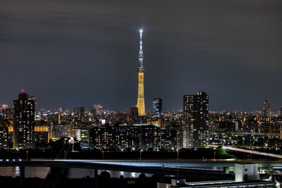 金メダルをイメージした特別ライティング
