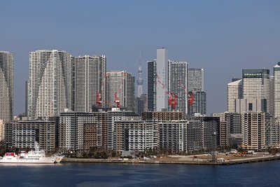 晴海フラッグとタワマンと東京スカイツリー