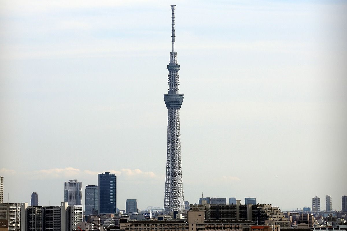 12年5月13日 北千住マルイの屋上から見た東京スカイツリー 東京スカイツリー定点観測所