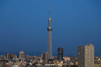 夜明けの東京スカイツリー