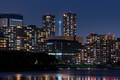 豊洲と東京スカイツリー