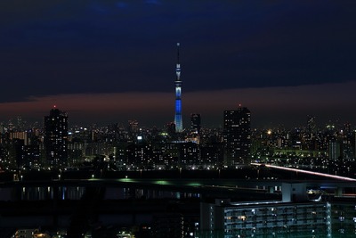 東京スカイツリー夜景「冬粋」