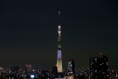 東京スカイツリー開業2周年記念特別ライティング『明花（ゆり）』