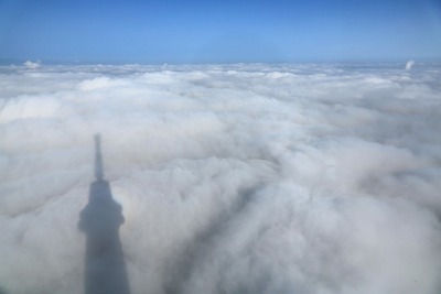 東京スカイツリーから見た雲海