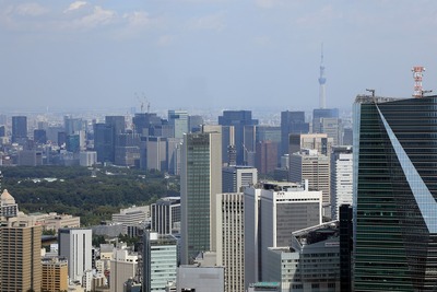 六本木ヒルズから見た東京スカイツリー