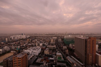 東京朝焼け