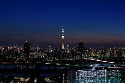 トワイライトタイムの東京スカイツリー夜景「雅」