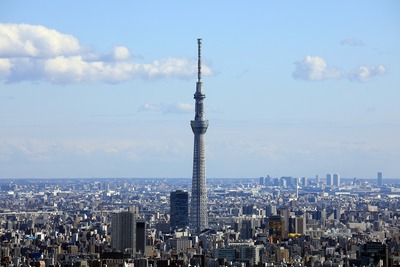 サンシャイン60から見た東京スカイツリー