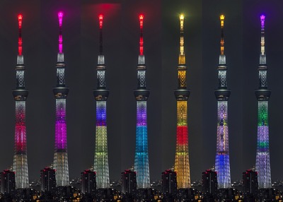 ディズニー創立100周年記念の特別ライティング