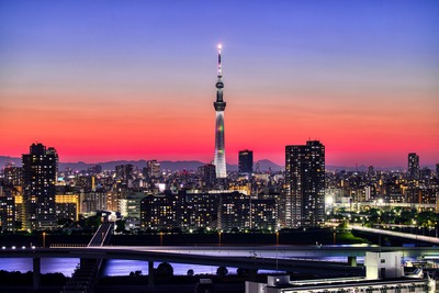東京スカイツリー夕景