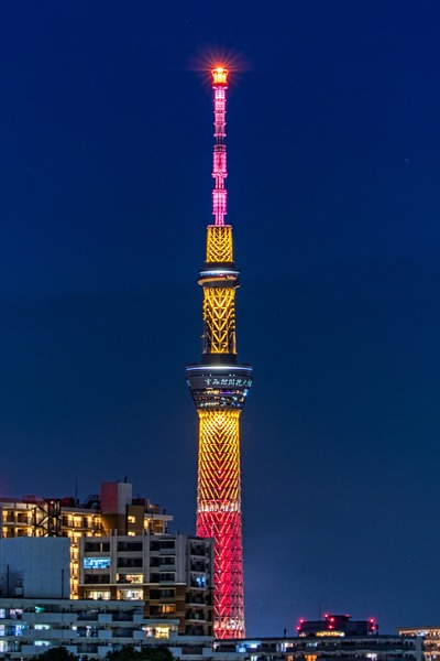隅田川花火大会と東京スカイツリー