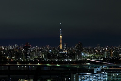 東京スカイツリー夜景「2020年東京オリンピックへ！」