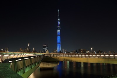 桜橋から見た東京スカイツリー