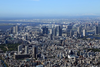 東京スカイツリーから見た豊洲・東雲方面
