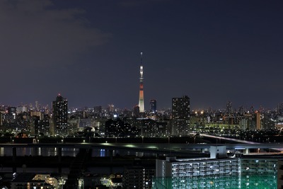 東京スカイツリー夜景「マリーゴールド」