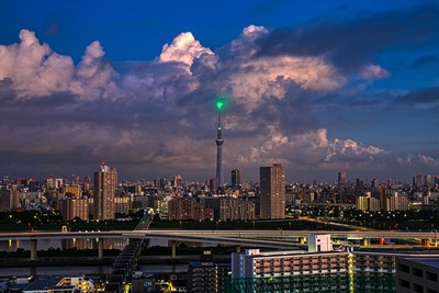 朝の東京スカイツリー