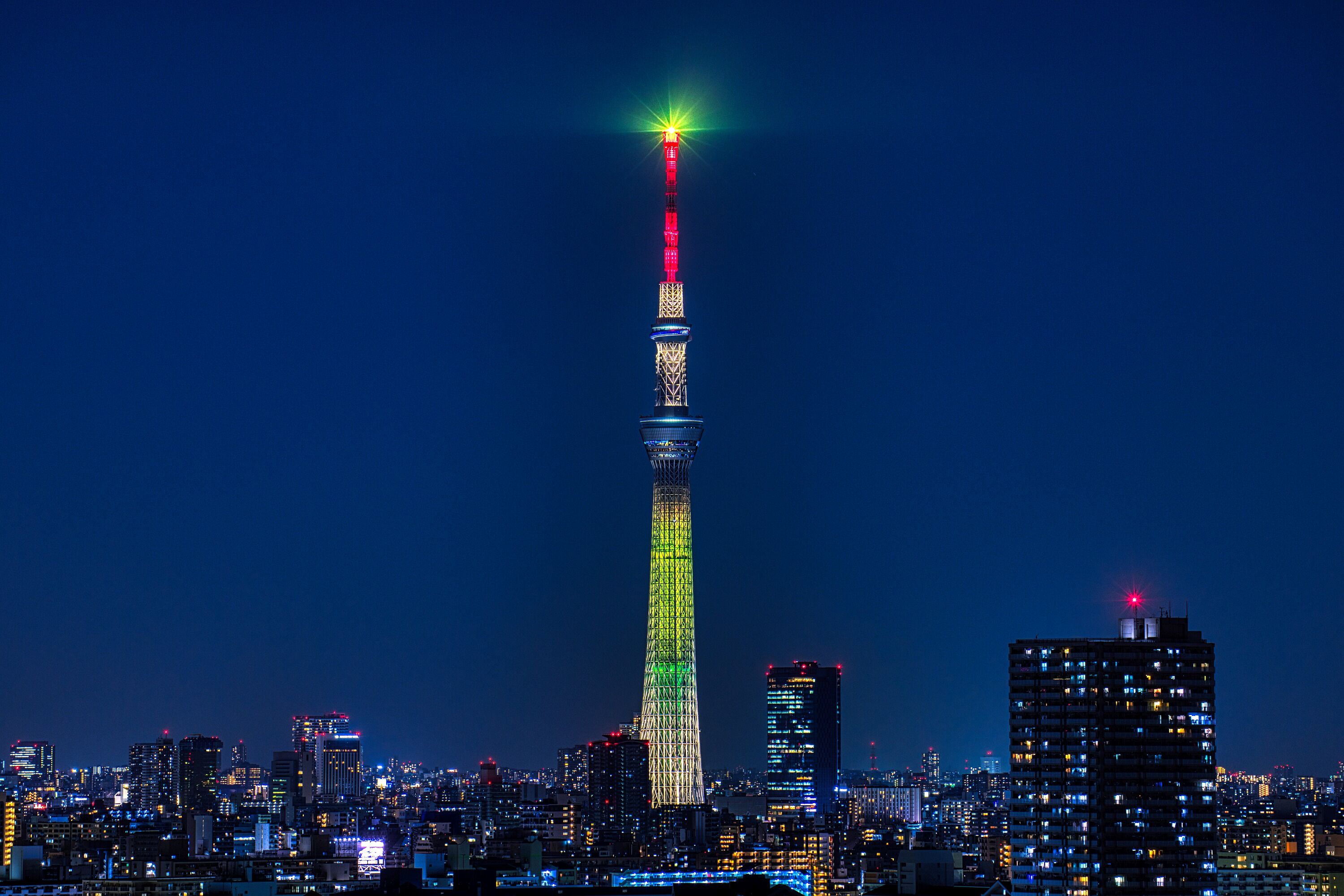 東京スカイツリー夜景 明花 21年3月11日 東京スカイツリー定点観測所