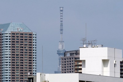 中央清掃工場から見た東京スカイツリー