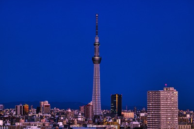 夜明けの東京スカイツリー